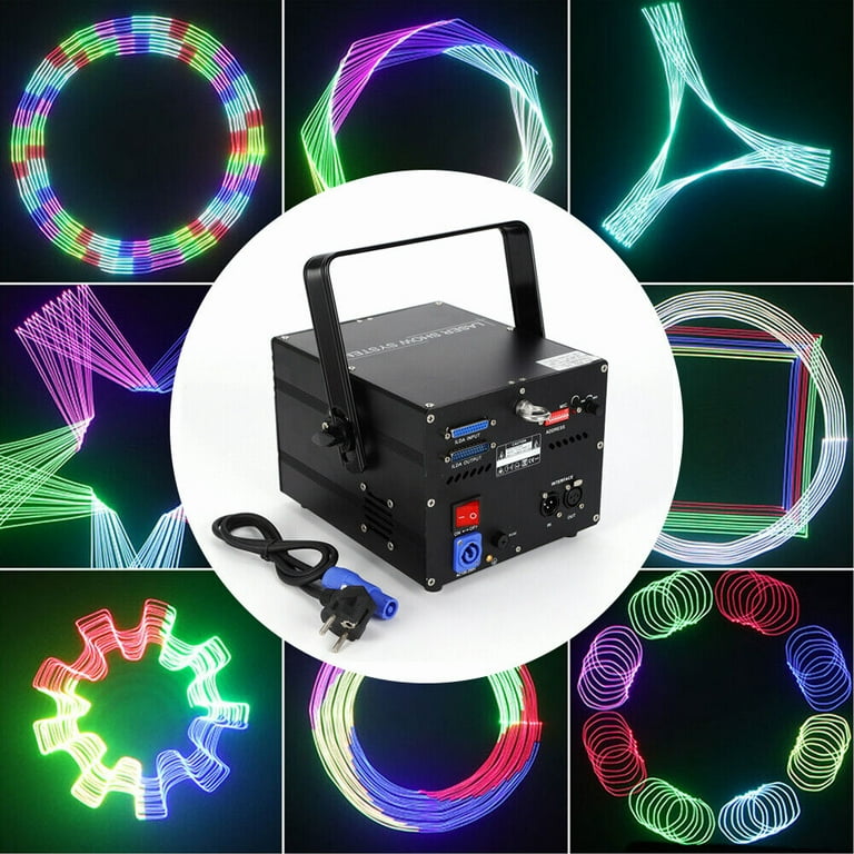 30W Full Color RGB Animation Scan Laser Projector ILDA DJ Disco Club Stage  Light