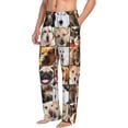 thumbnail image 6 of Picia Collage of different dogs Pattern Mens Soft Woven Cotton Elastic Waistband Sleep Pajama Pant Lounge Sleep Pant With Pockets And Drawstring-Small, 6 of 6