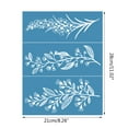 Leaf Flower SelfAdhesive Silk Screen Printing Stencil Reusable Sign