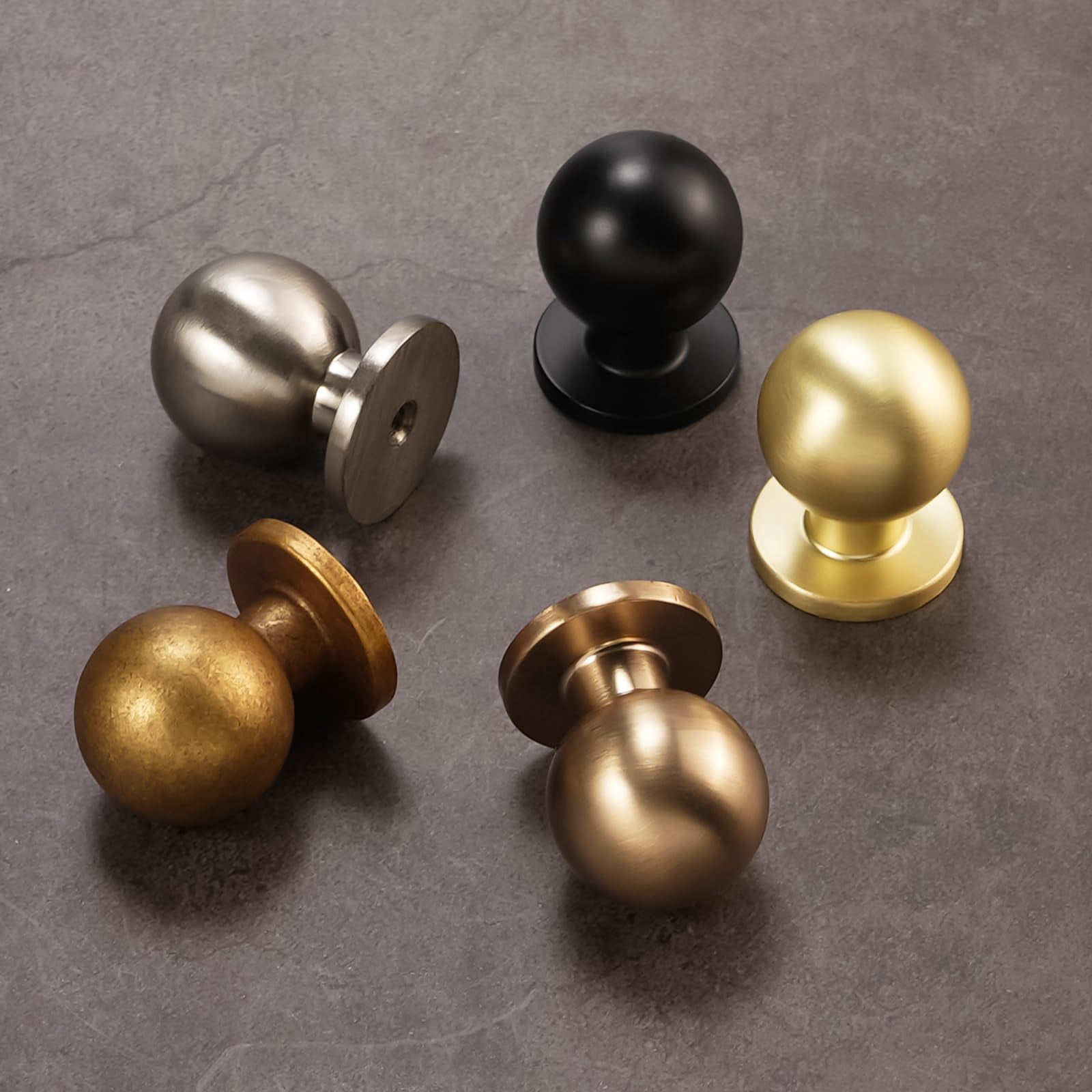 10 Pack Antique Brass Kitchen Cabinet Knobs Vintage Drawer Knobs Aged Bronze Kitchen Cabinet Hardware Zinc Alloy Handles Drawer Knobs Dresser Handles