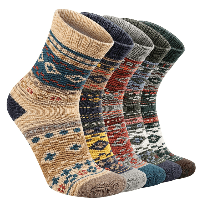 Cooplus Men's Wool Hiking Socks 5-Pack photo 6