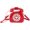 Red, variant on Telephone Shaped Purse Crossbody Tote Bags Women Retro Phone Top-Handle Handbags for Girls