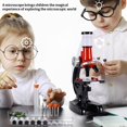 thumbnail image 3 of Kit de Microscope pour Enfants Laboratoire Scientifique Conduit 100-1200X Microscope Biologique Enfants École Jouets Éducatifs à la Maison, 3 of 15