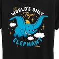 thumbnail image 3 of Dumbo - Worlds Only Flyin Elephant - Women's Short Sleeve Graphic T-Shirt, 3 of 5