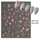 thumbnail image 5 of 6 pegatinas estereoscópicas 3D para decoración de uñas, pegatinas para uñas con pegamento trasero, dorado, brillante, sol, Luna, estrella, Mang, 5 of 5