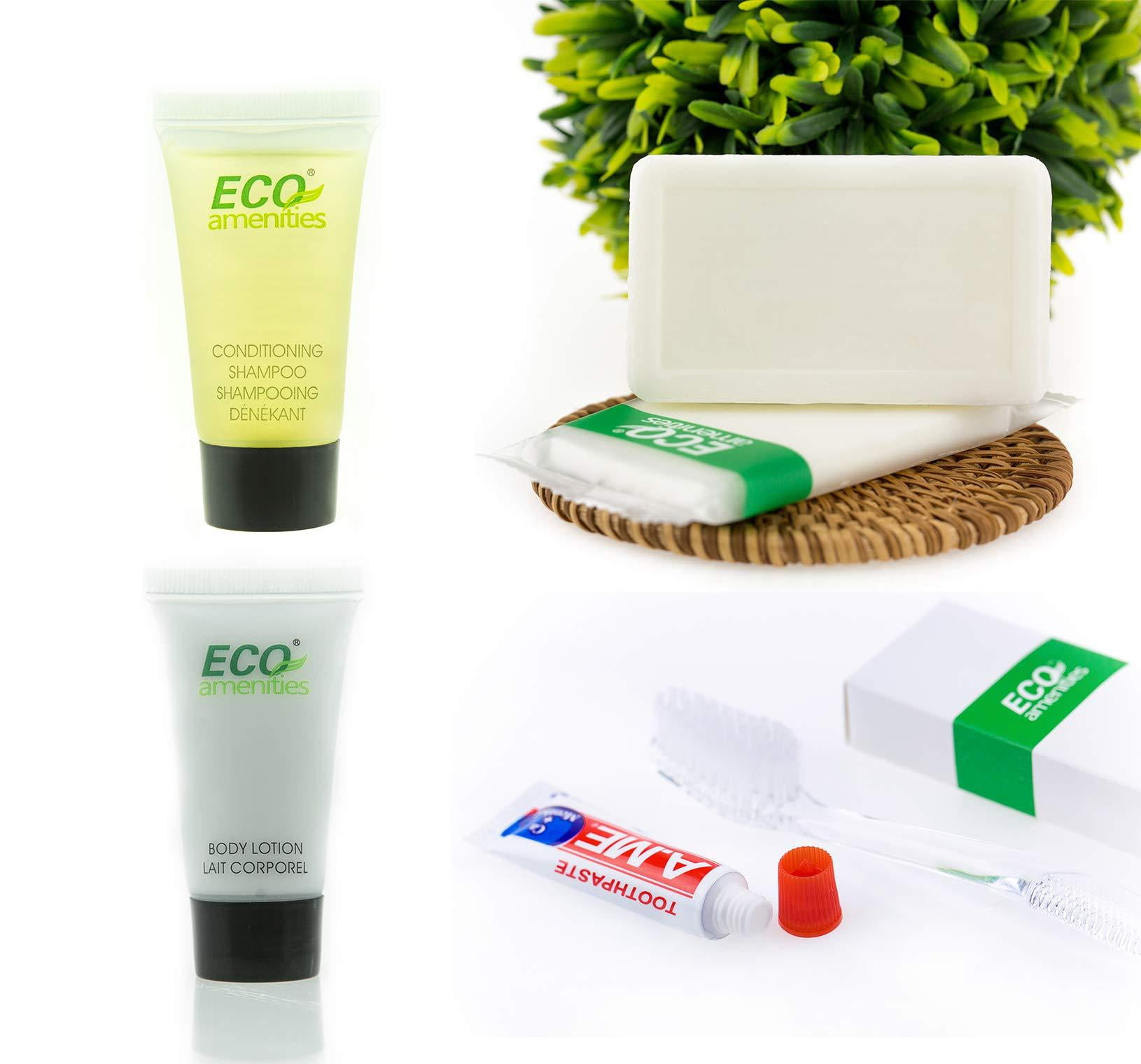 ECO Amenities Hotel Soap, Body Lotion, Mini Size Shampoo and ...