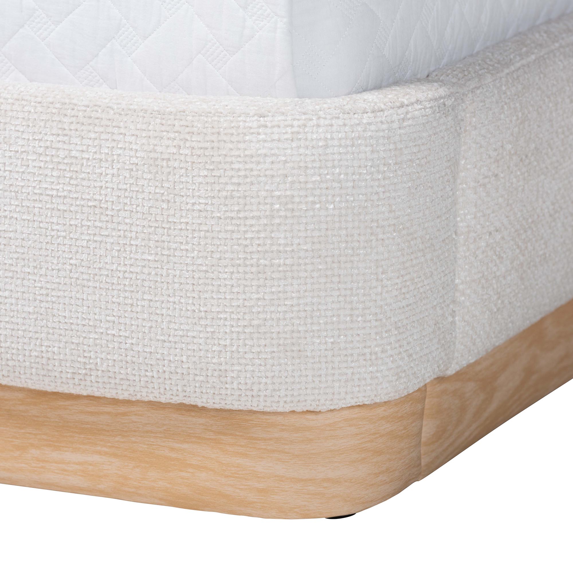 Baxton Studio Aiman Modern Platform Bed, Queen, Beige