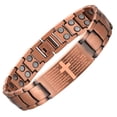 thumbnail image 3 of LEEYNEER 1pc Cross Magnetic Bracelets For Men  Copper Bracelets For Men   Men‘s Bracelets For Jewelry Gift With Adjustable Sizing Tool, 3 of 6