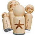 thumbnail image 1 of Starfish Solid Tropical Beach Rubber Stamp for Stamping Crafting Planners - 1/2 Inch Mini, 1 of 4