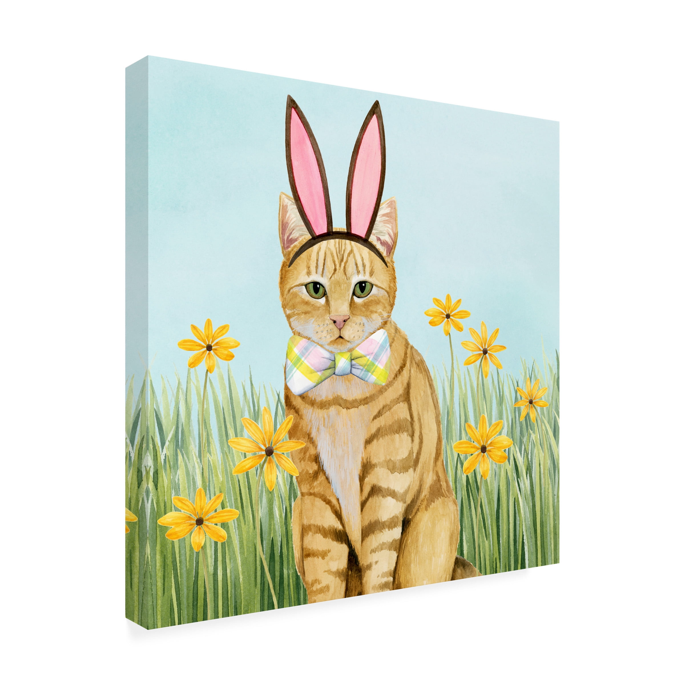 Grace Popp 'Easter Cats IV' Canvas Art