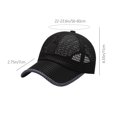 thumbnail image 3 of Gorra de béisbol de malla transpirable para exteriores, ajustable, para hombre y mujer, de poliéster, ligera, con protección contra los rayos ultravioleta., 3 of 6