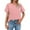 Pink, variant on yunLCZ Women Shirts Short Sleeved T Shirt For Women In Summer 2025 Large Size Loose Fit Belly Covering Slimming And Versatile Top