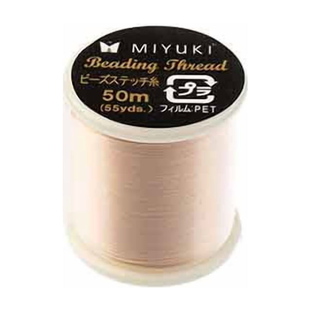 Miyuki Nylon Beading Thread B Light Pink (50m) for DIY Jewelry Making, Arts and Craft, Crochet and Cloth Weaving