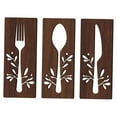 thumbnail image 5 of ADDHAT Fork Spoon Cutter Sign 1 Set Rustic Wall Art for Kitchen Decor, 5 of 8