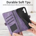 thumbnail image 5 of For Samsung Galaxy A23 5g Geometric Zipper Wallet Side Buckle Leather Phone Case(pink), 5 of 5