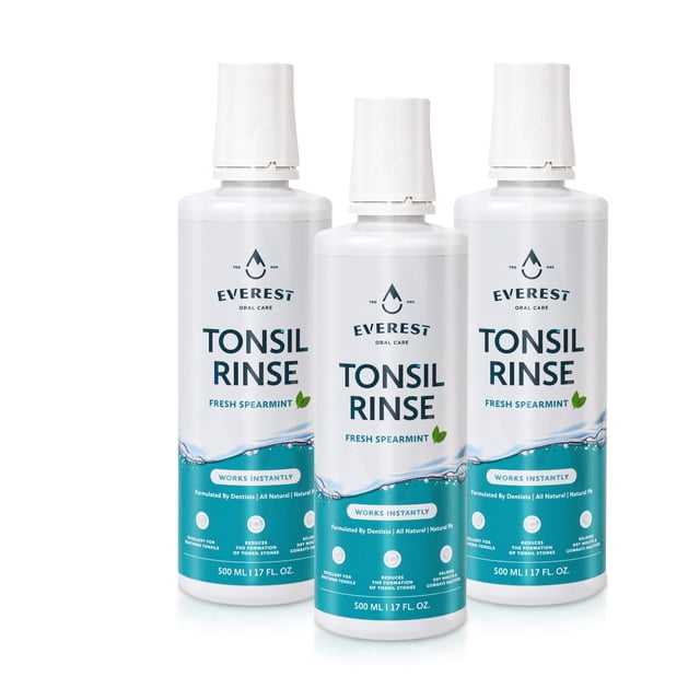 Enjuague bucal y removedor de piedras de amígdalas Everest Oral Care Natural