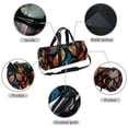 thumbnail image 2 of Thanksgiving Gym Bag with Shoe Bag, Luggage Bag, Large Capacity Swim Bag for Sports. Size 17.7 Inches with Interior Zipper Pocket., 2 of 6