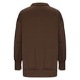 thumbnail image 6 of up to 60% off Gifts Under $5 Sweatshirt for Women Winter Quarter Zip Sweatshirt for Women Casual Solid Long Sleeve Lapel Pullover Blouses Fashion Irregular Hem Oversized Sweatshirt Tops, 6 of 7