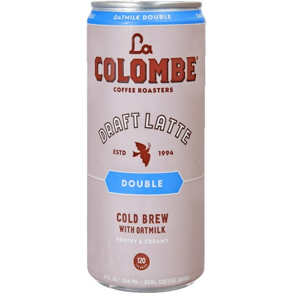 La Colombe Double Cold Brew Latte with Oatmilk 9 Fl Oz Pack of 2