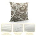 thumbnail image 4 of Qinduosi Vintage Floral Pillow Covers Inch Set of Tan and Cream Floral Throw Pillow Covers Flower Pillowcases Cushion Covers for Couch Bed Sofa Home Decor, 4 of 5