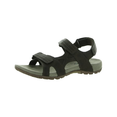 

Merrell Mens Sandspur Rift Strap Faux Leather Comfort Wedge Sandals