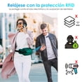 thumbnail image 2 of Riñonera AGPTEK RFID impermeable ajustable verde, 2 of 9
