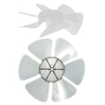 thumbnail image 1 of OUNONA 2Pcs Fan Blades Replacement Plastic for Standing Pedestal and Table Fans Smooth and Quiet Performance, 1 of 8