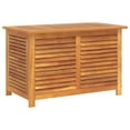 thumbnail image 4 of vidaXL Garden Storage Box with Louver Outdoor Furniture Solid Wood Acacia, 4 of 44