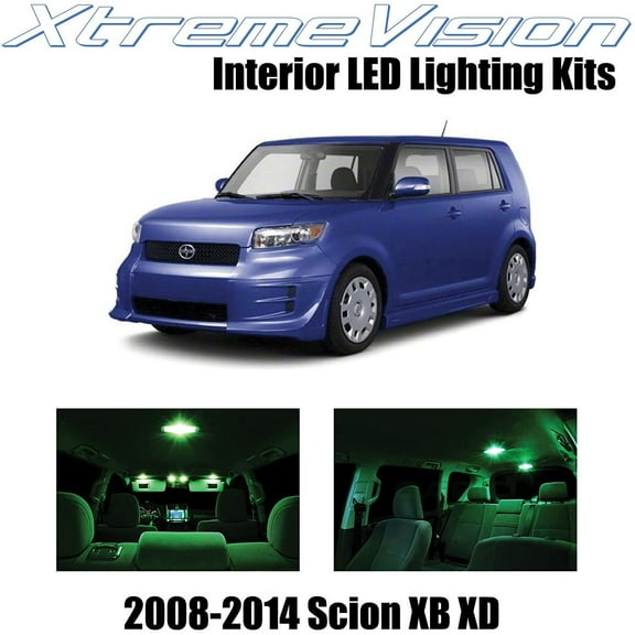 XtremeVision Interior LED for Scion XB XD 2008-2014 12 pcs Green Interior LED Kit Installation Tool