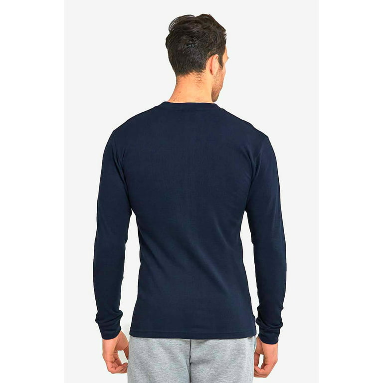 Mens Classic Heavyweight Cotton Waffle-Knit Thermal Long Sleeve Top T-Shirt  Solid Plain : : Clothing, Shoes & Accessories