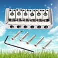 thumbnail image 4 of GA805 - Cordal de cenicero de 6 selletas para guitarra eléctrica (plateado), 4 of 7