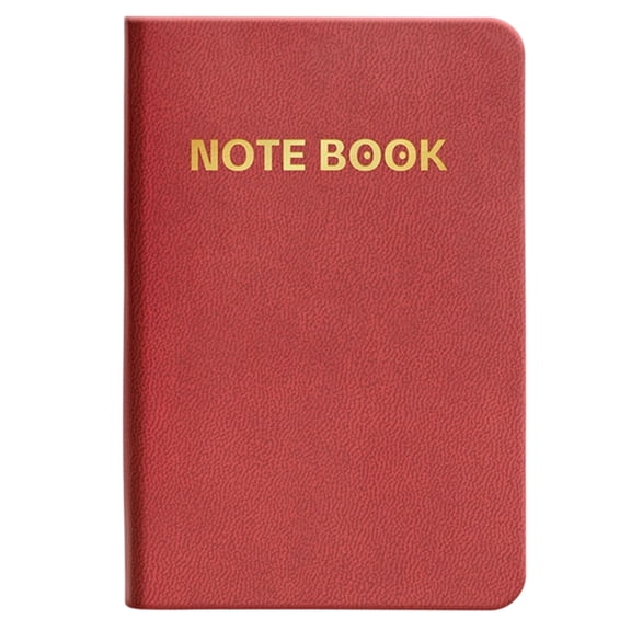 Softcover PU Notebook with 196 Pages Wide Lined Pocket Size Writing Journal