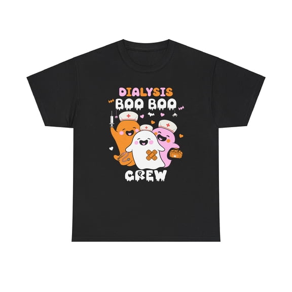 Cute & Funny Dialysis Boo Boo Crew Nurse Halloween T-Shirt Gift For Teacher