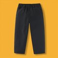 thumbnail image 2 of Gibobby Boys Pants Toddler Kids Little Boys Pant 2T 3T 4T 5T 6T Casual Schoolwear Drawstring Straight Leg Soft Pants With Pockets Boys Warm Casual Pants(11-12 Years,Black), 2 of 5