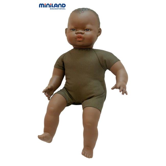 Miniland Educational 31063 Soft body african baby doll- 40cm- 15 .75 in ...