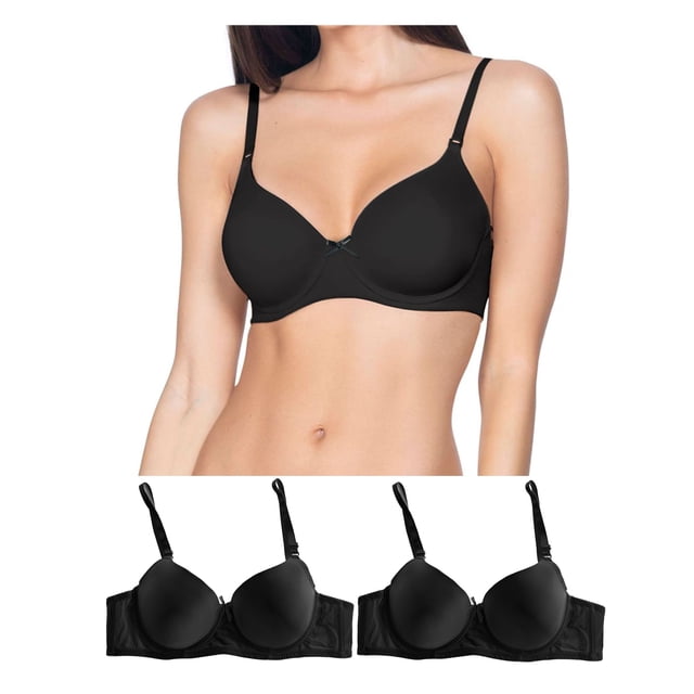 Pack 6 Brasier Con Varilla COPA C Tatys Fashion 6 Piezas en Color Negro Tatys Fashion 98030
