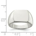 thumbnail image 4 of Sterling Silver 12x15mm Open Back Signet Ring, 4 of 6