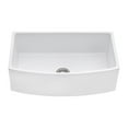thumbnail image 6 of Ruvati 33 inch Fireclay White Kitchen Sink Bow Front Curved Apron Single Bowl, 6 of 6