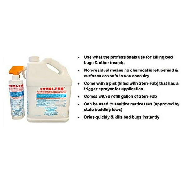 Steri-fab Bed Bug Spray Kit Bedbugs Killer Spray Sofa Furniture Mattress Bedbugs