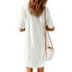thumbnail image 3 of WILLBEST Vestidos Casuales para Mujer con Curvas, Vestido Corto Informal de Verano con Botones y Manga Corta para Mujer Extra Grande, 3 of 3