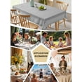 thumbnail image 5 of Grey Retro Greek Key Table Cloth, Geometric Greece Ancient Rustic Waterproof Tablecloth for Rectangle Tables, Reusable Washable Fabric Table Cover for Restaurant Kitchen Dining Tables 60"x84", 5 of 6
