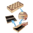 thumbnail image 5 of Juego de ajedrez, tablero magnético plegable de madera con 34 piezas, 5 of 5