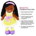 thumbnail image 2 of Playtime by Eimmie Muñeca suave para niñas de 14.0 in (Kaylie) – Muñeca de trapo de felpa para niños pequeños y bebés, juguete de peluche lavable con cuerpo de tela sensorial – Ideal para baby showers, 2 of 5