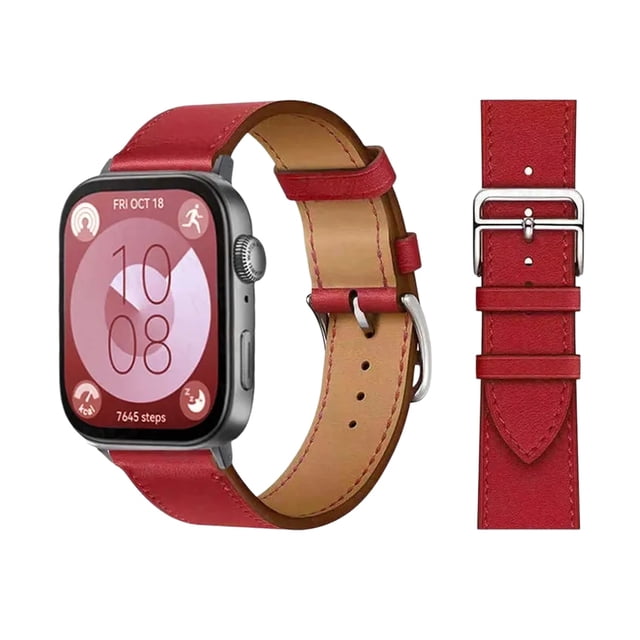Correa De Cuero Para Huawei Fit 3 Y 4 + Hebilla + 1 Mica