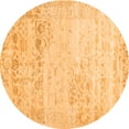 thumbnail image 1 of Ahgly Company Indoor Round Abstract Orange Contemporary Area Rugs, 6' Round, 1 of 1