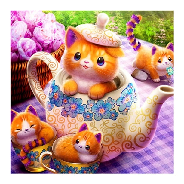 5D DIY Lindo Animal Taladro Manualidades Mosaico Rhinestone