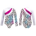 thumbnail image 3 of MSemis Child Girls Athletic One Piece Long Sleeve Leotard Top, 3 of 5
