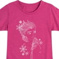thumbnail image 3 of Disney Frozen 2 - Elsa Outlined Sketch - Toddler & Youth Girls Short Sleeve Graphic T-Shirt, 3 of 5