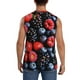 thumbnail image 4 of Balery Variety Of Fruits And Berries Camisetas sin mangas para hombre, absorbe la humedad y protege contra el mal olor.-Large, 4 of 7