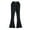 Black, variant on Generic Girls Pants Children Stretch Comfort Loose Leg Pants Girl High Elastic Waist Flare Leg Pants Casual Long Bell Bottom Jeans Trousers Wide Leg Baggy Pants Kids Clothes 4-14 Years